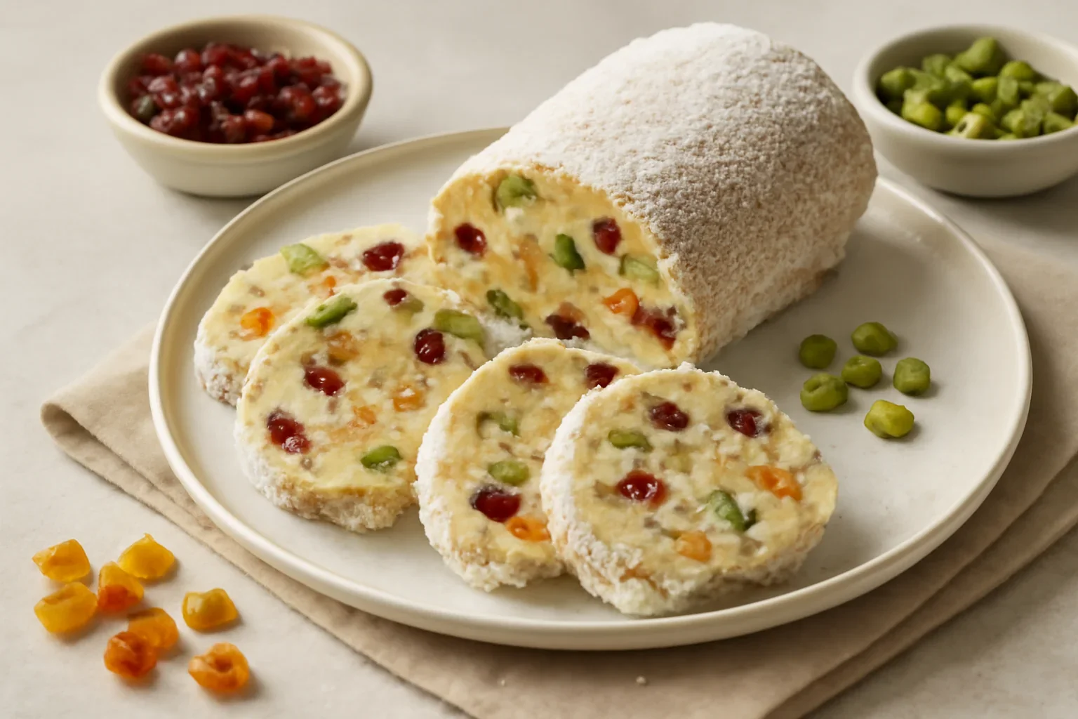 Salam de biscuiti cu ciocolata alba
