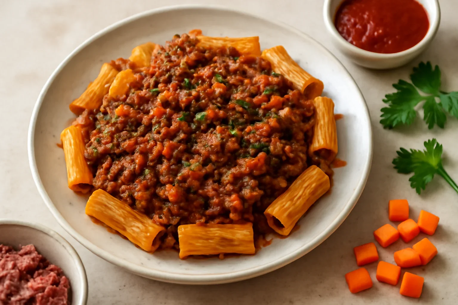 Paste cu sos ragu