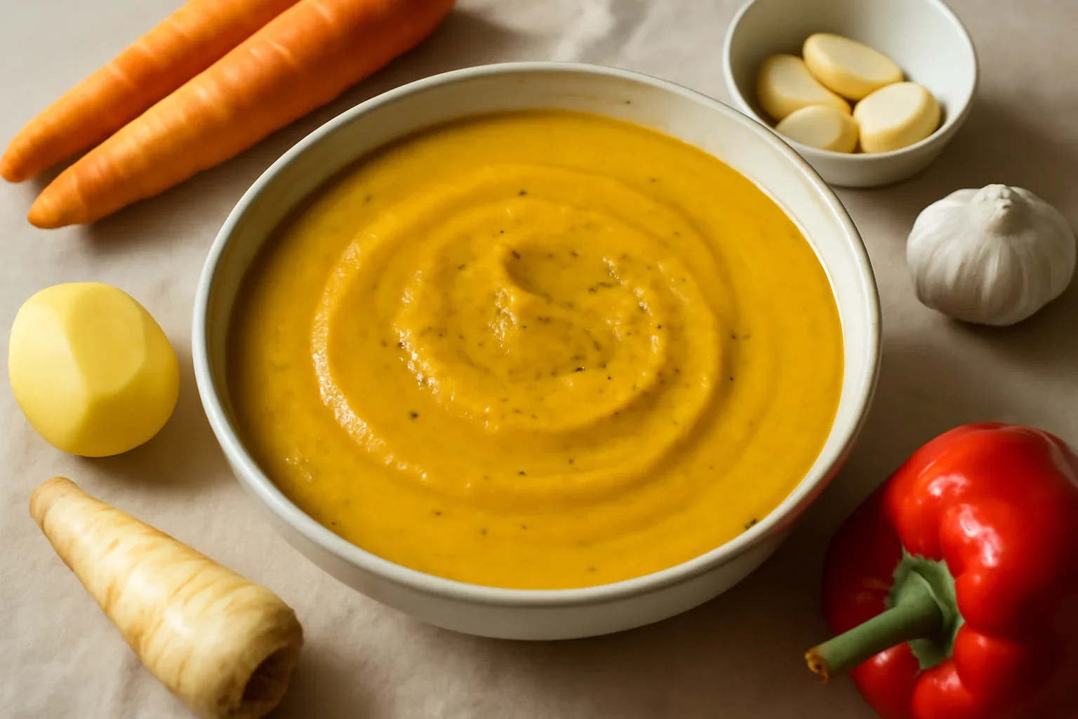 Supa crema de legume coapte sau fierte