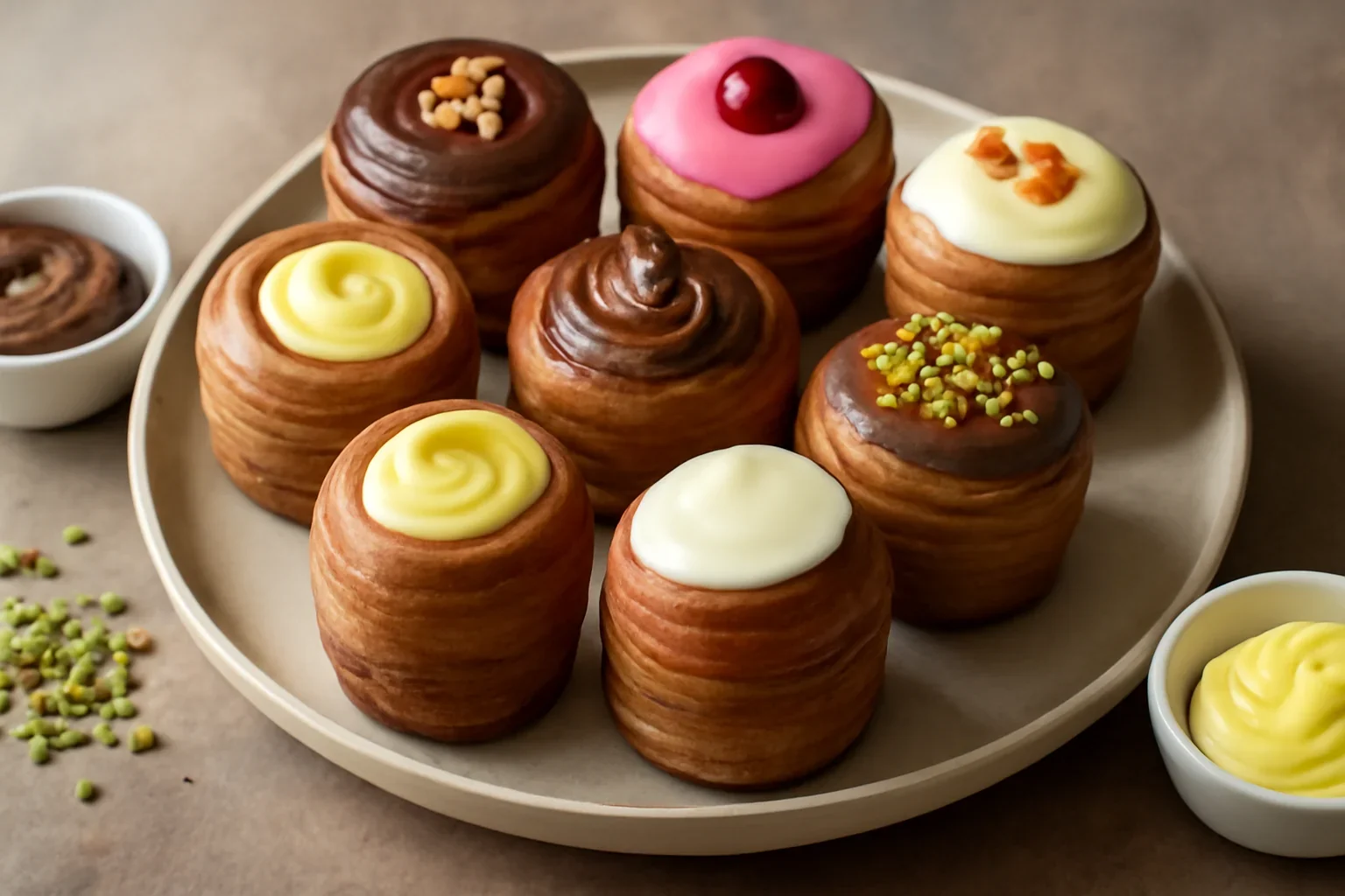 New York Rolls rețeta de spirale foietate, umplute cu cremă și glazurate