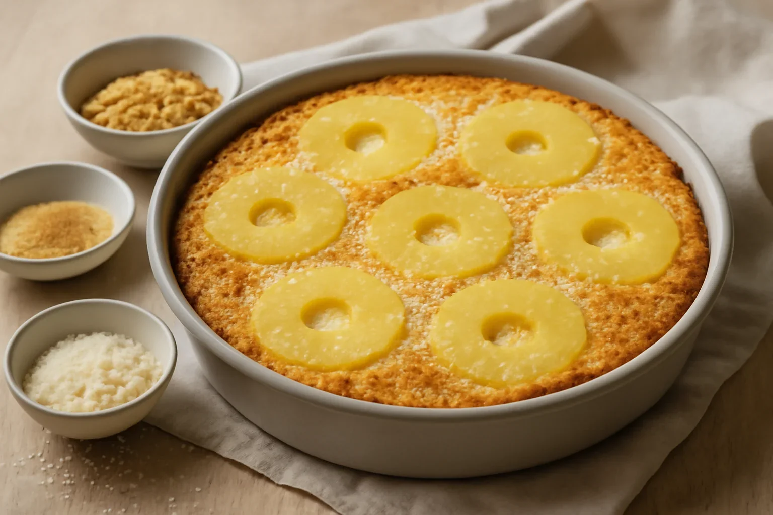 Cheesecake dietetic cu ananas si cocos
