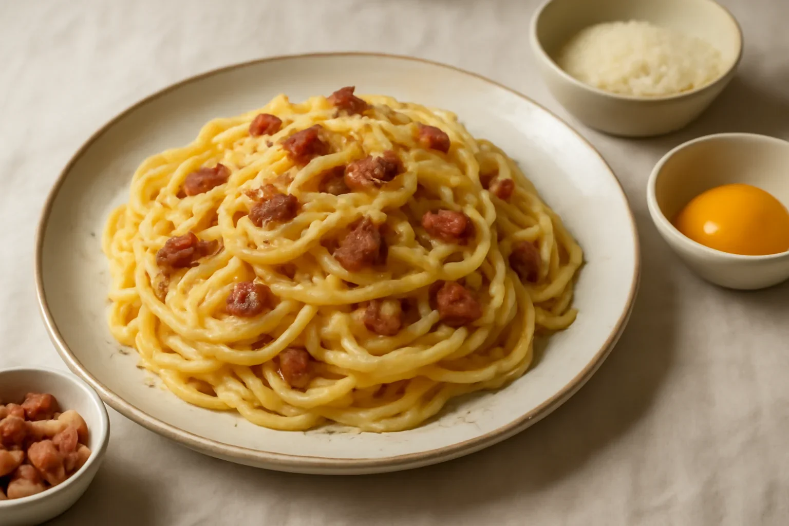 Spaghete carbonara reteta autentica italiana de paste alla carbonara VIDEO