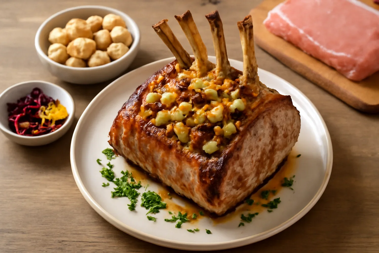 Antricot de vitel umplut, la gratar