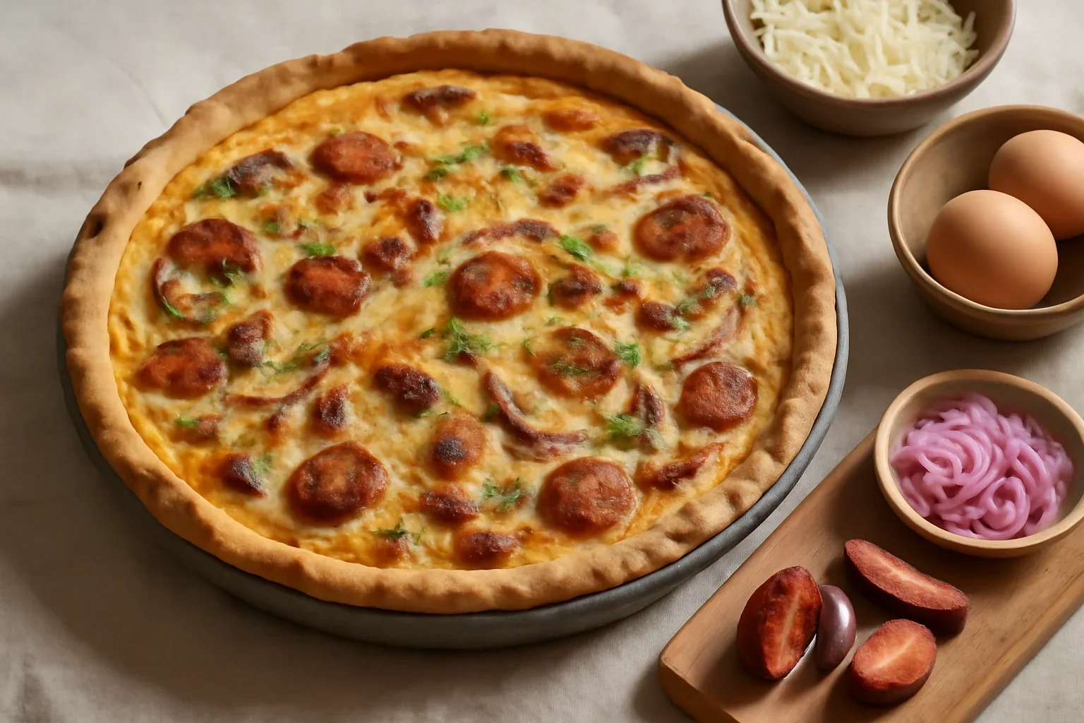 Leftover Delight – Rustic Quiche