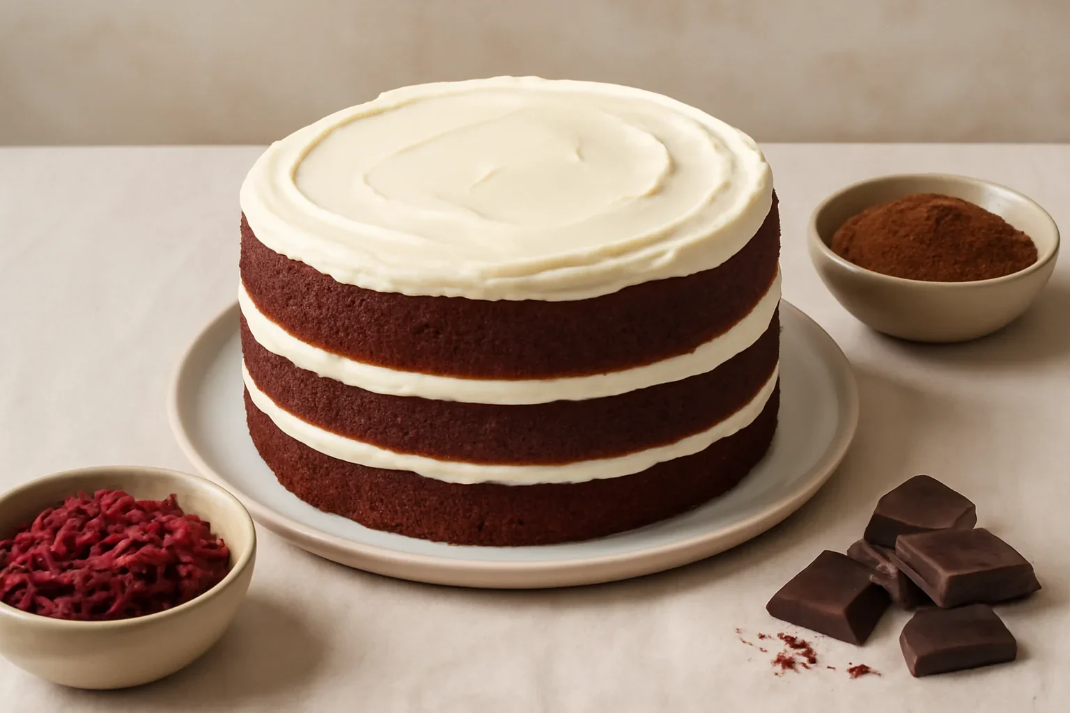 Tort red velvet cu straturi