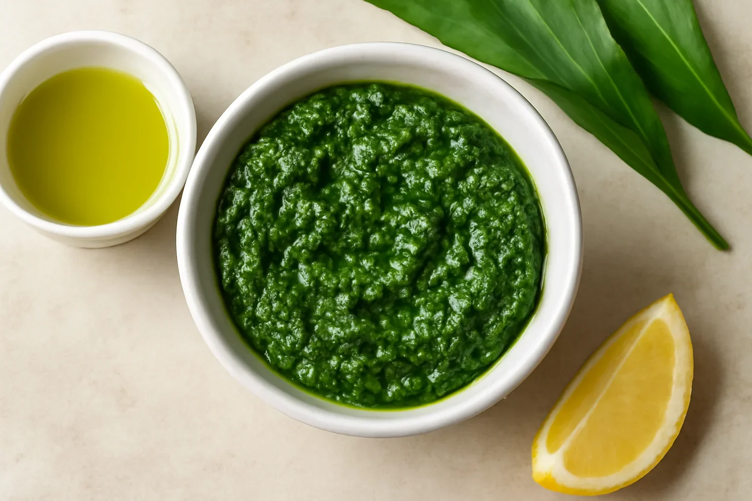 Sos de leurda sau usturoi verde