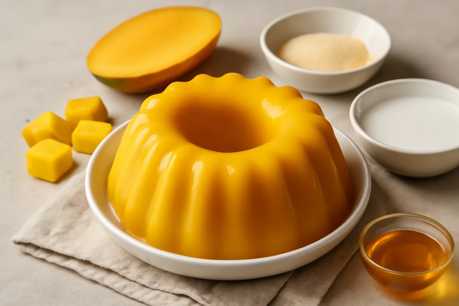 Budincă chinezească de mango