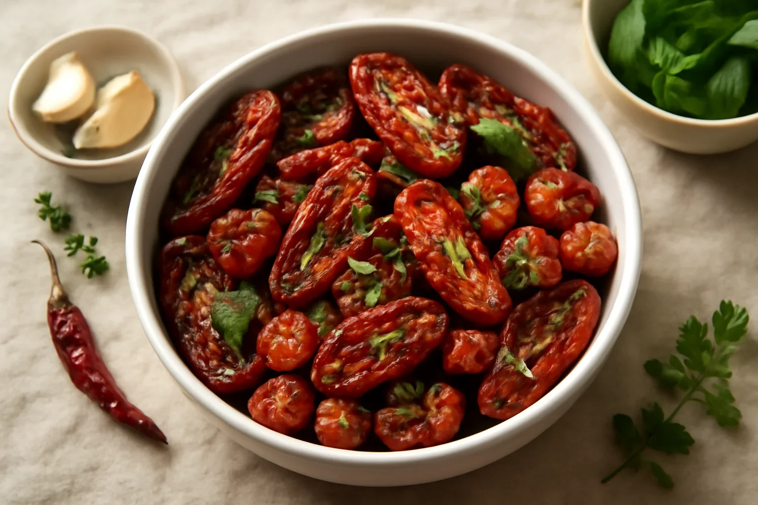 Roșii uscate, deshidratate, pentru iarnă – simple sau aromate