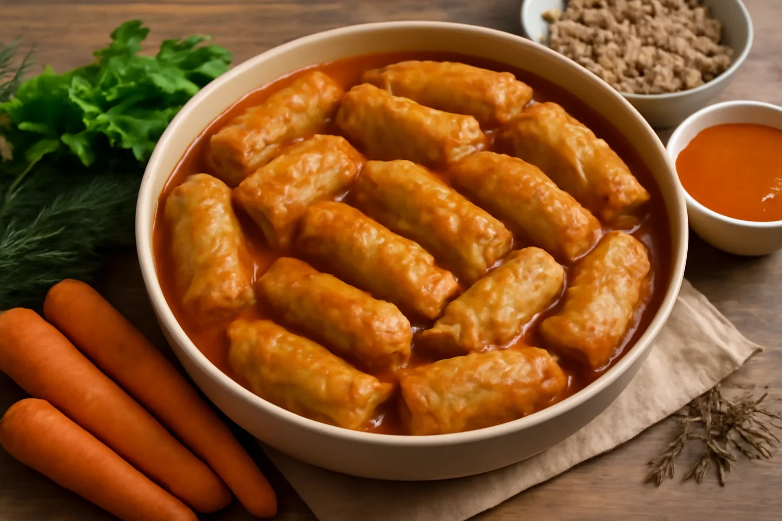 Sarmale cu carne de porc in frunza de varza murata