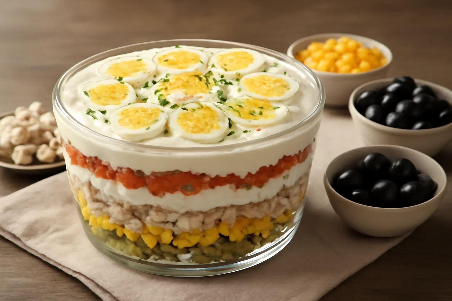 Salata in straturi pentru sarbatori