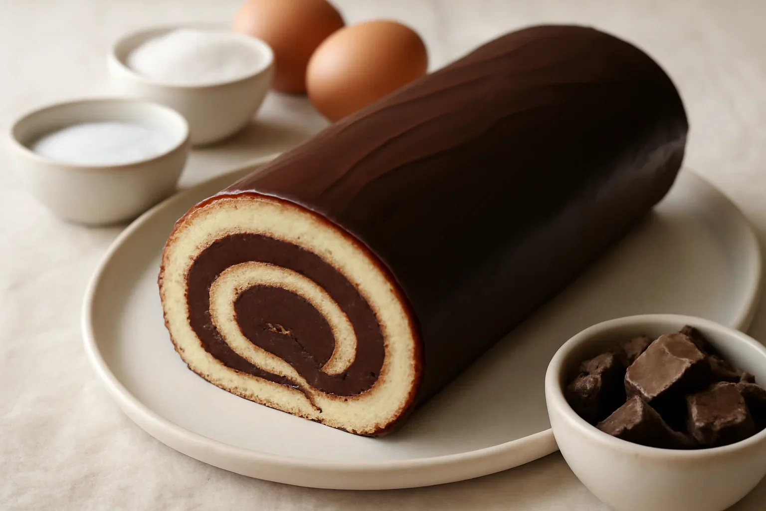 Tort rulada cu ciocolata