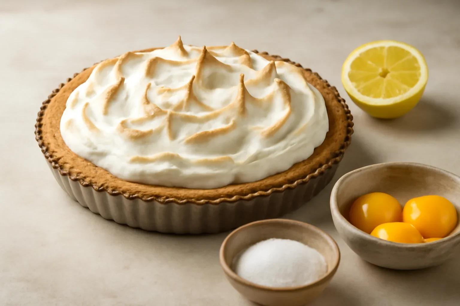 Tarta de lămâie cu bezea