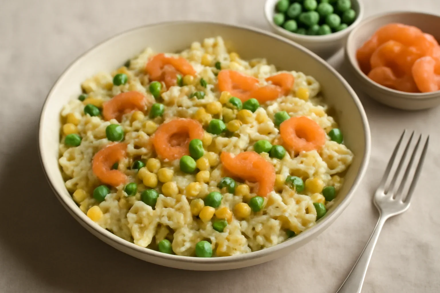 Salata de farfalle cu somon