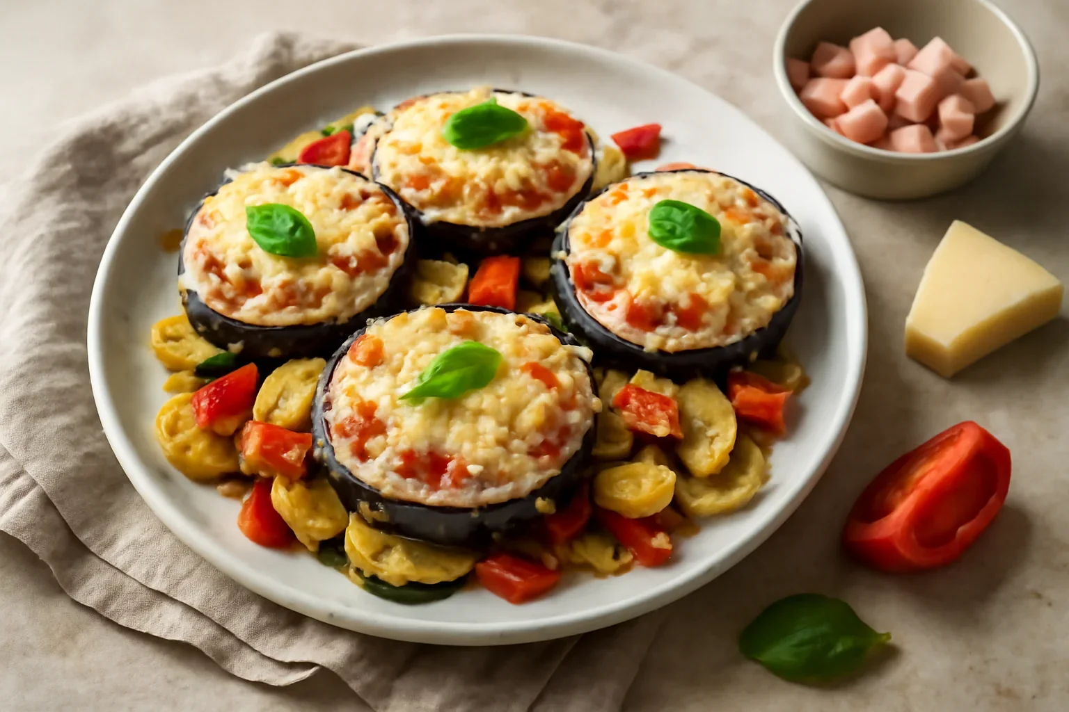 Minipizza pe pat de legume, reteta dietetica