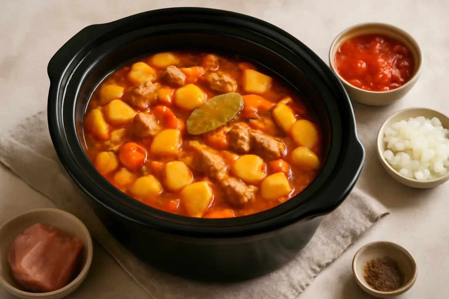 Tocanita de cartofi la slow cooker