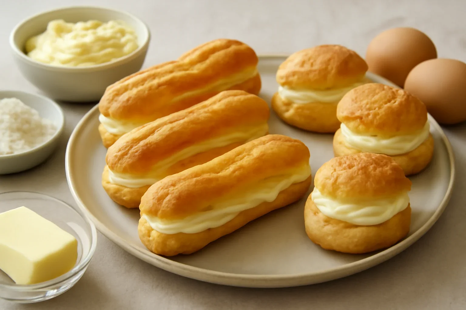 Reteta de eclere (ecleruri) si choux a la creme – reteta care nu da gres + VIDEO