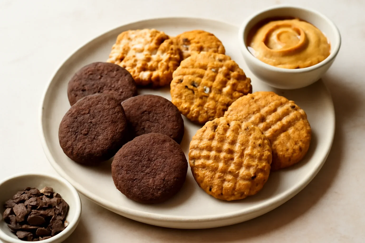 Fursecuri vegane (de post), fără gluten sau zahăr – cookies în 3 variante delicioase