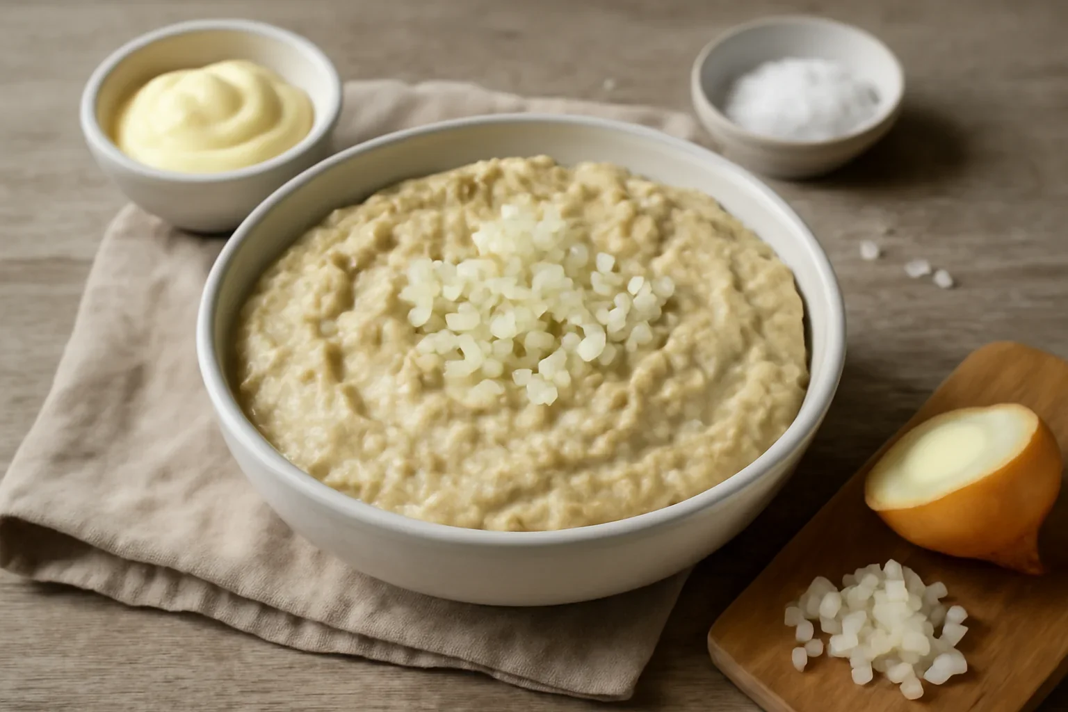 Salata de vinete cu ceapa si maioneza