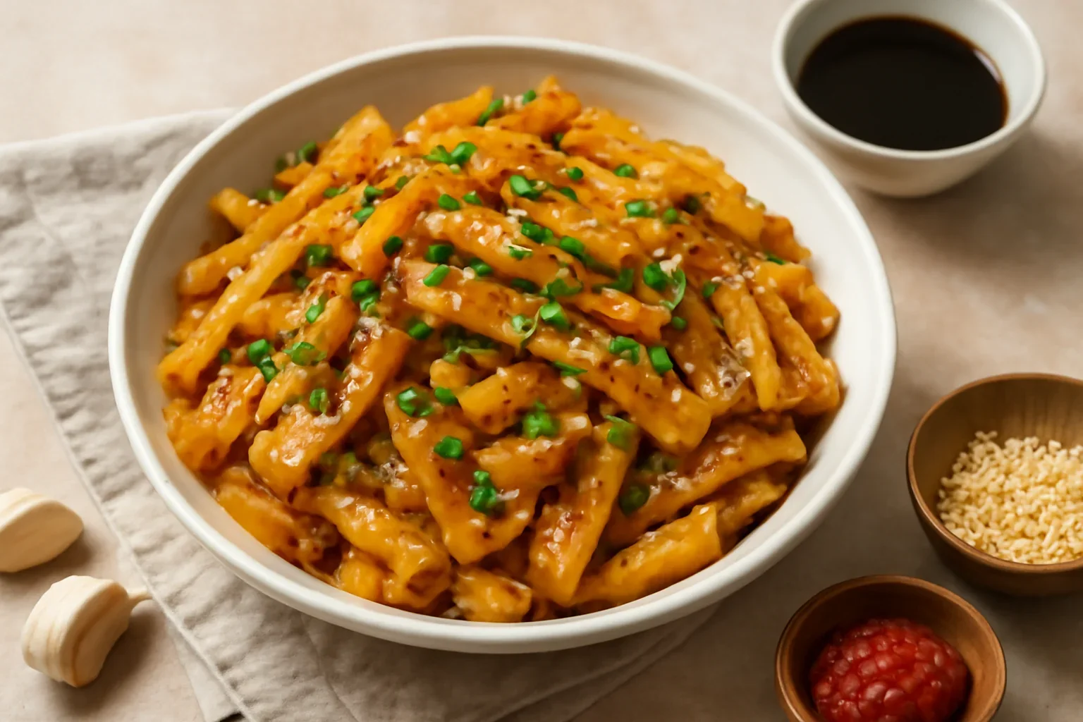 Noodles picanți din cartofi
