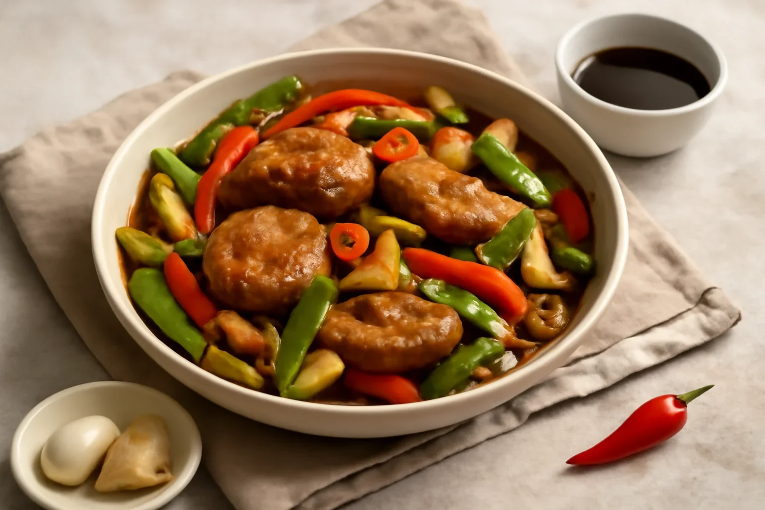 Porc cu legume în stil chinezesc rețetă simplă și rapidă