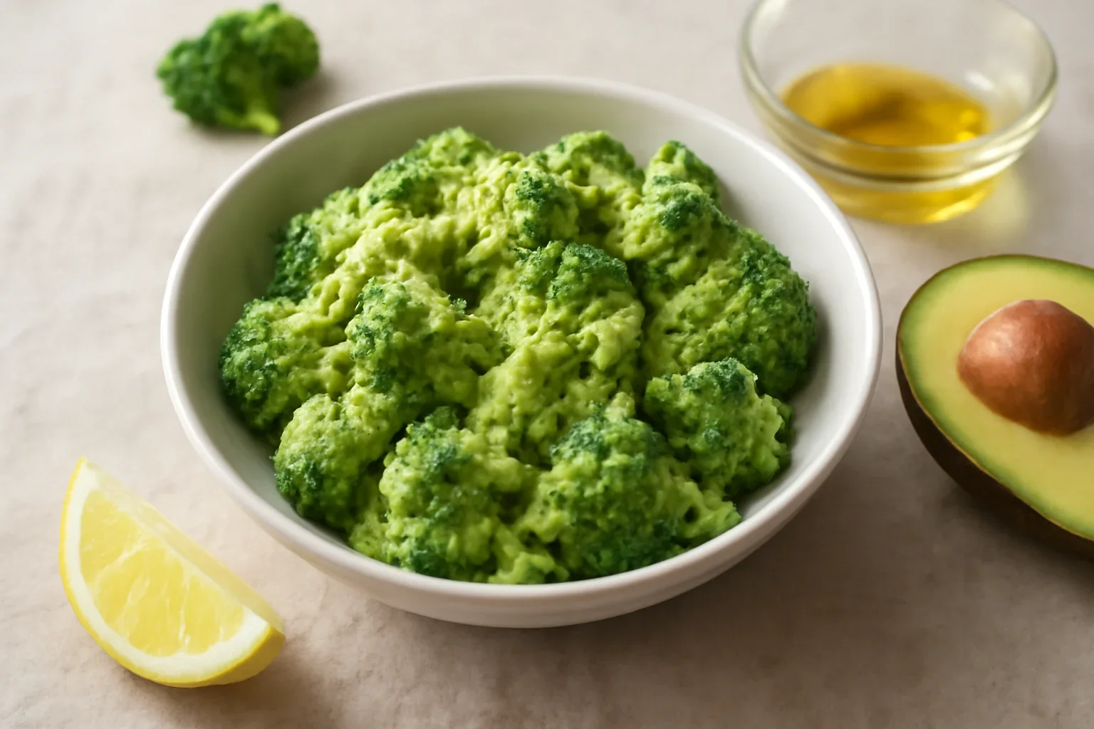Salată de broccoli cu maioneză de avocado, rețetă de post