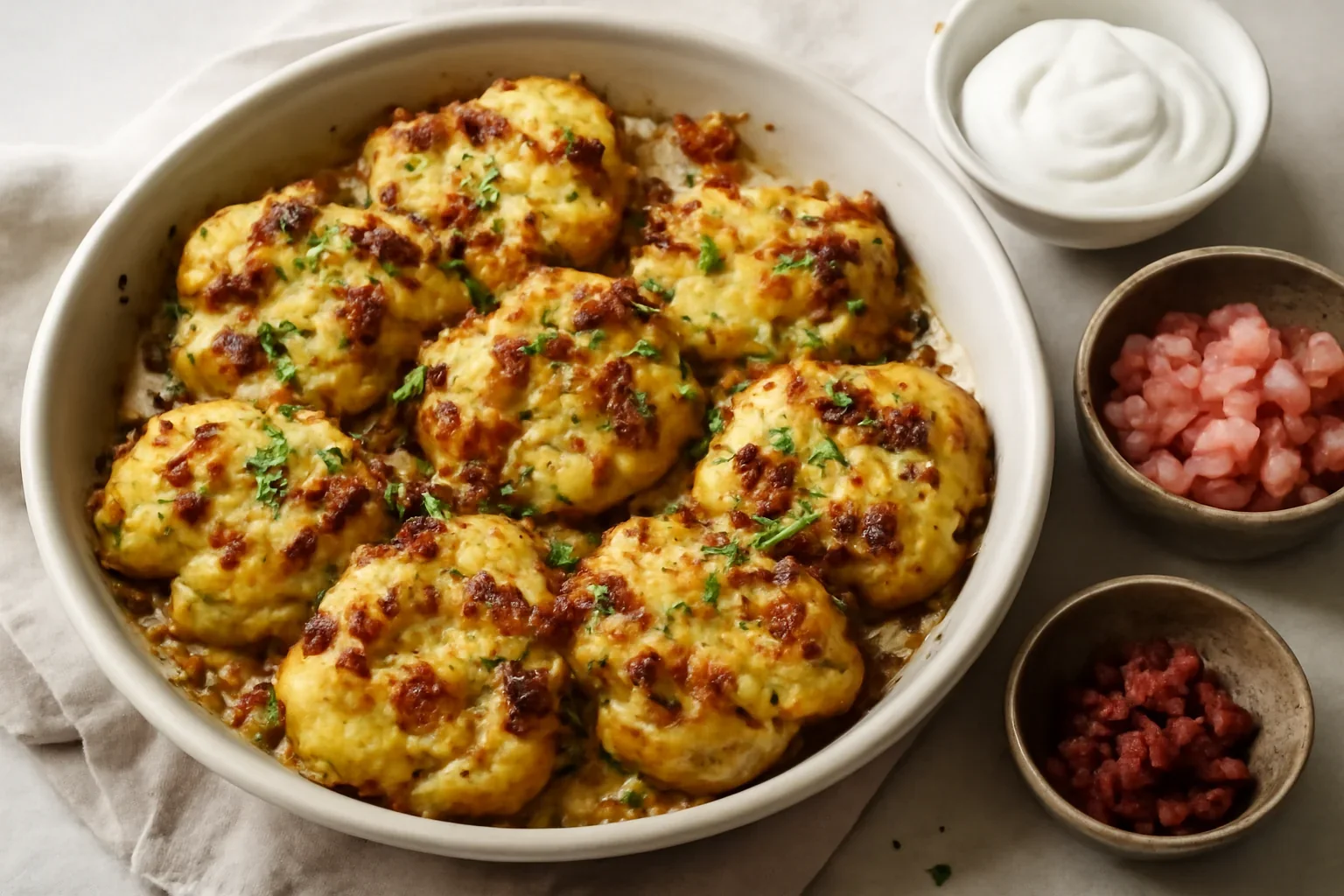 Cartofi copți zdrobiți cu brânză și bacon – rețetă simplă și delicioasă