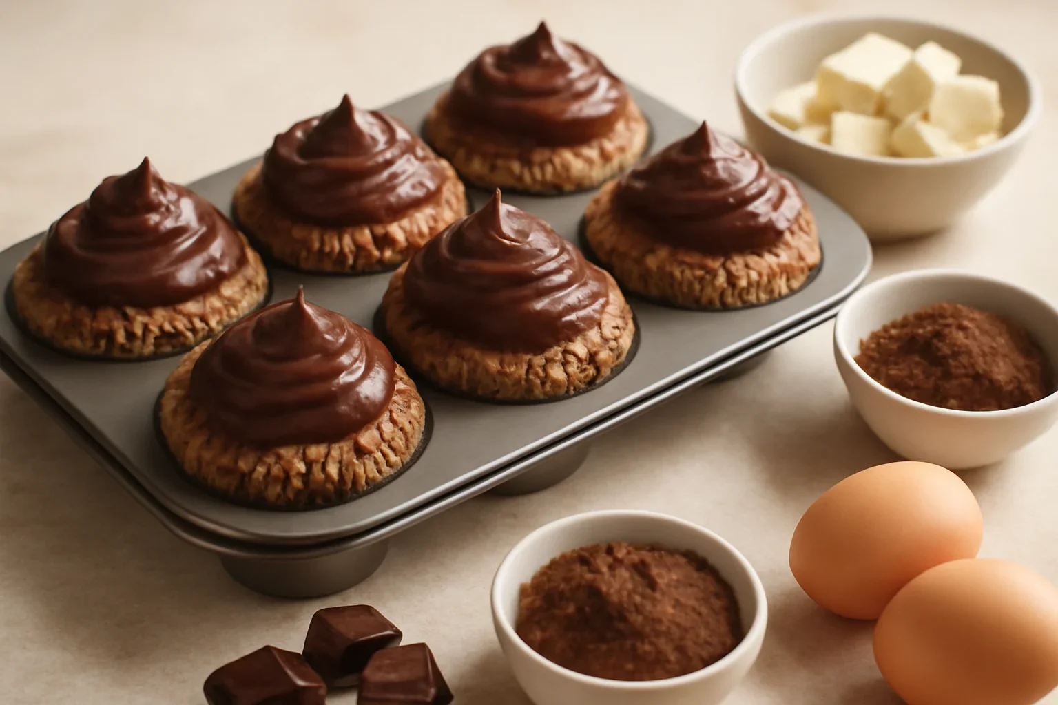 Muffins cu cremă de tofu