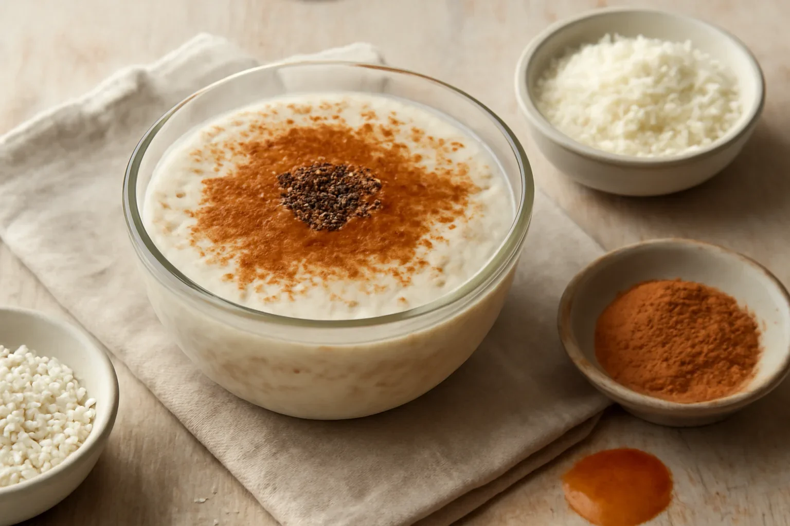 Budincă de tapioca cu cocos