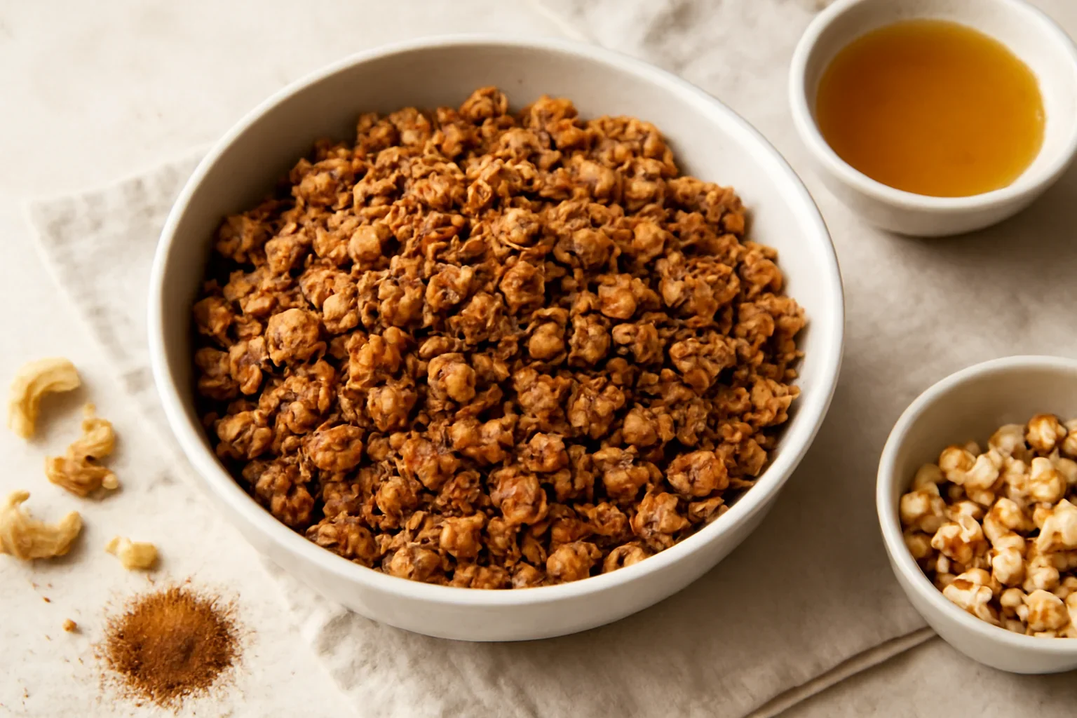 Granola cu nuci și scorțișoară