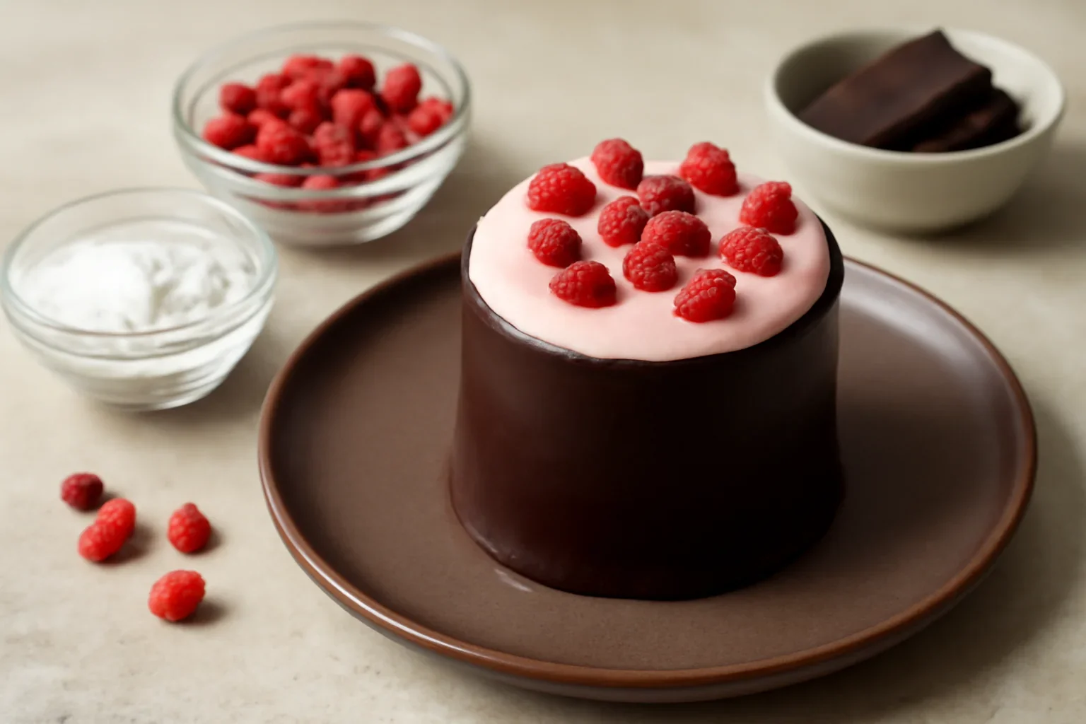 Mascote cu mousse de fragute