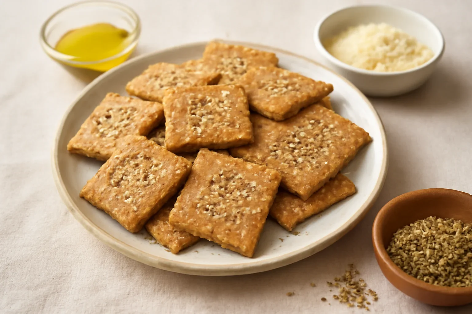 Crackers cu parmezan