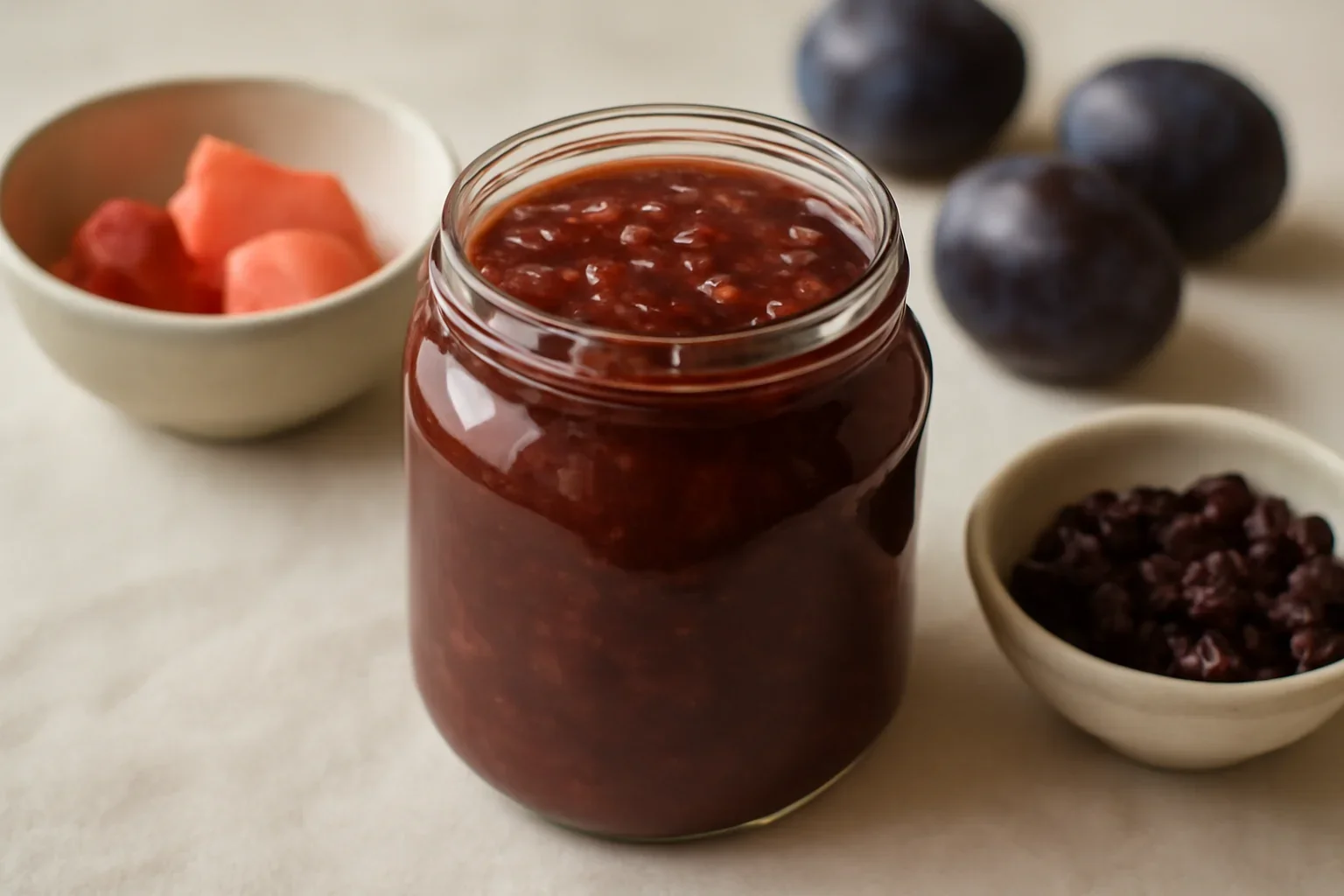 Gem de prune fara zahar, reteta simpla