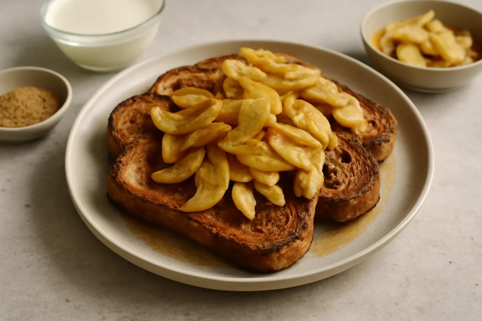 Toast franțuzesc cu mere