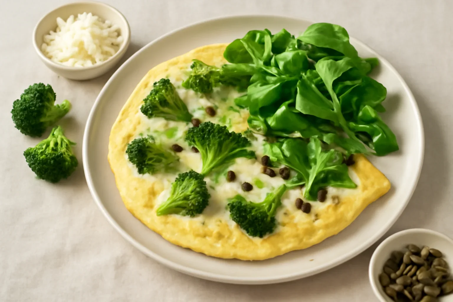 Omletă cu broccoli