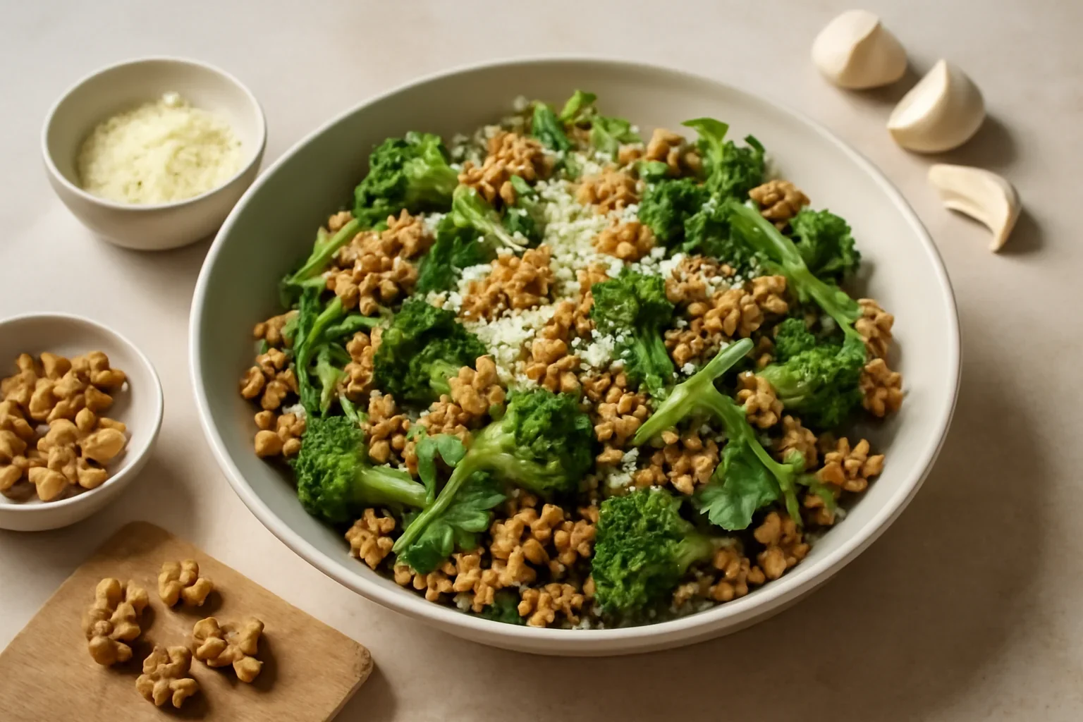 Paste cu sos de broccoli