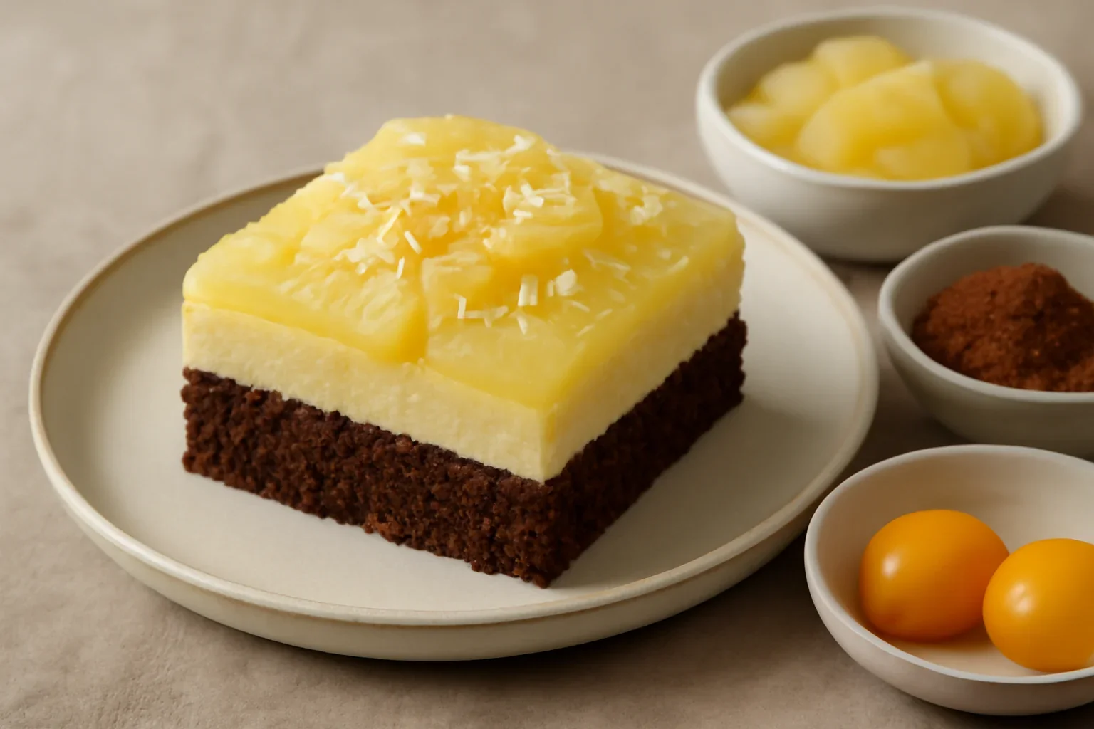 Prajitura cu crema de mascarpone si ananas