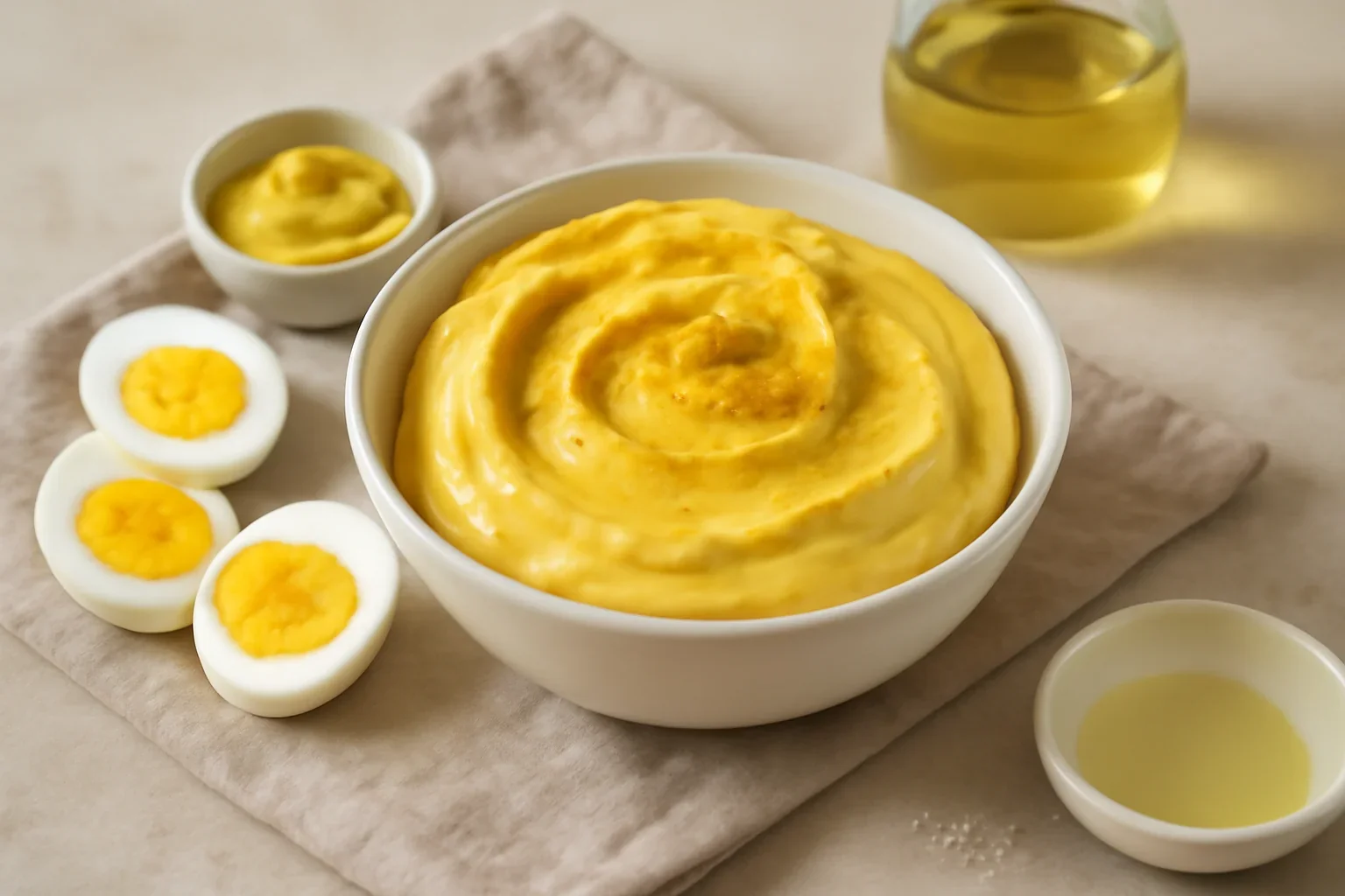 Maioneza de casa cu oua fierte