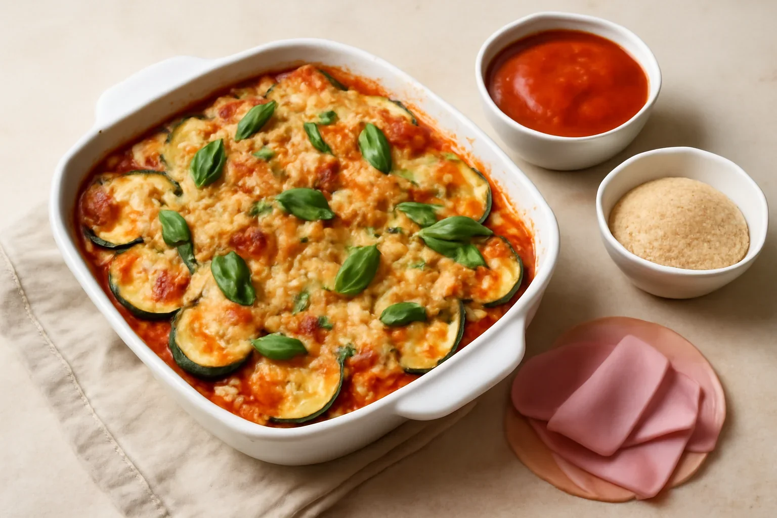 Dovlecei gratinati la cuptor
