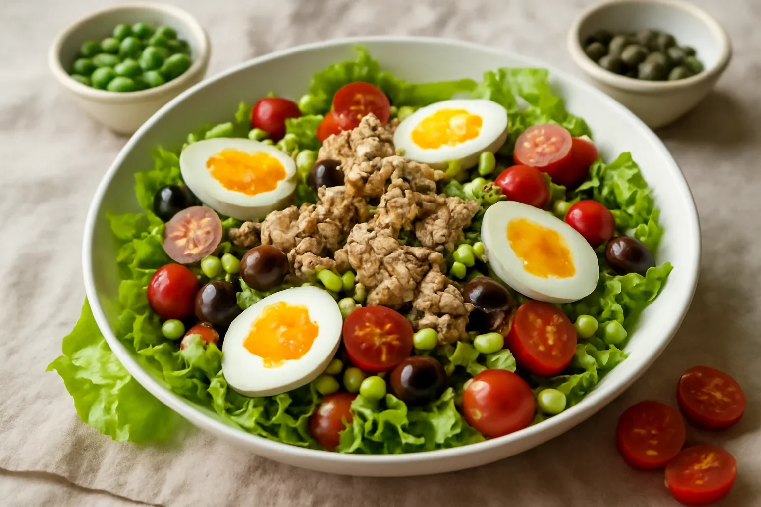 Salata cu ton si legume