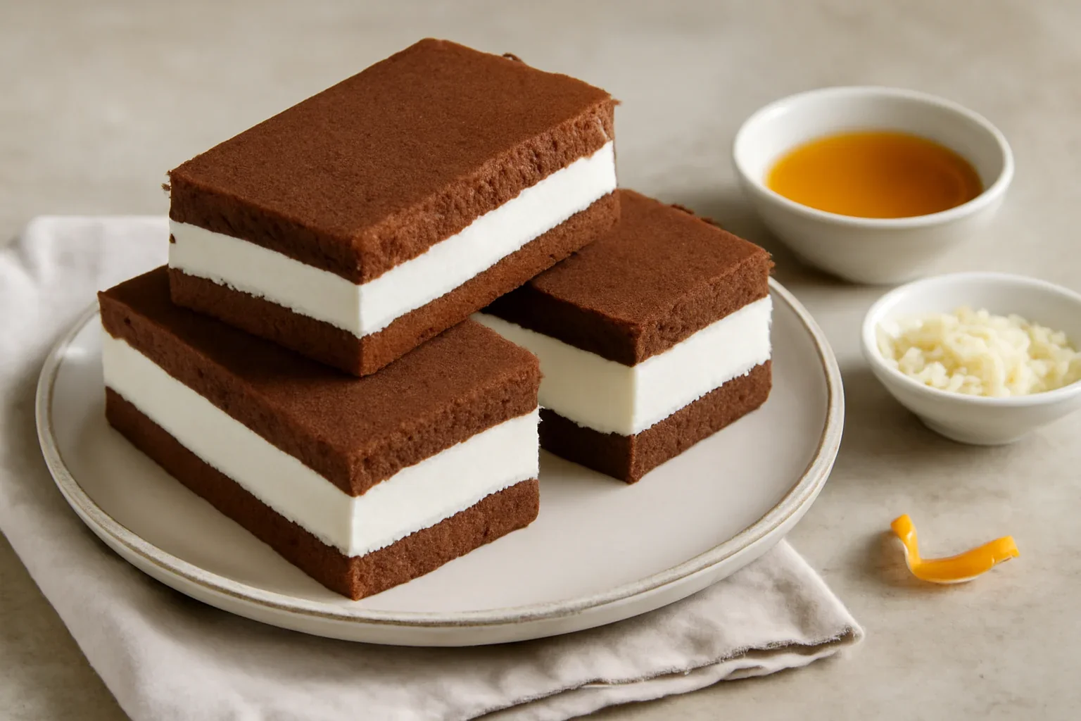 Prajitura Kinder felie de lapte reteta de Milchschnitte