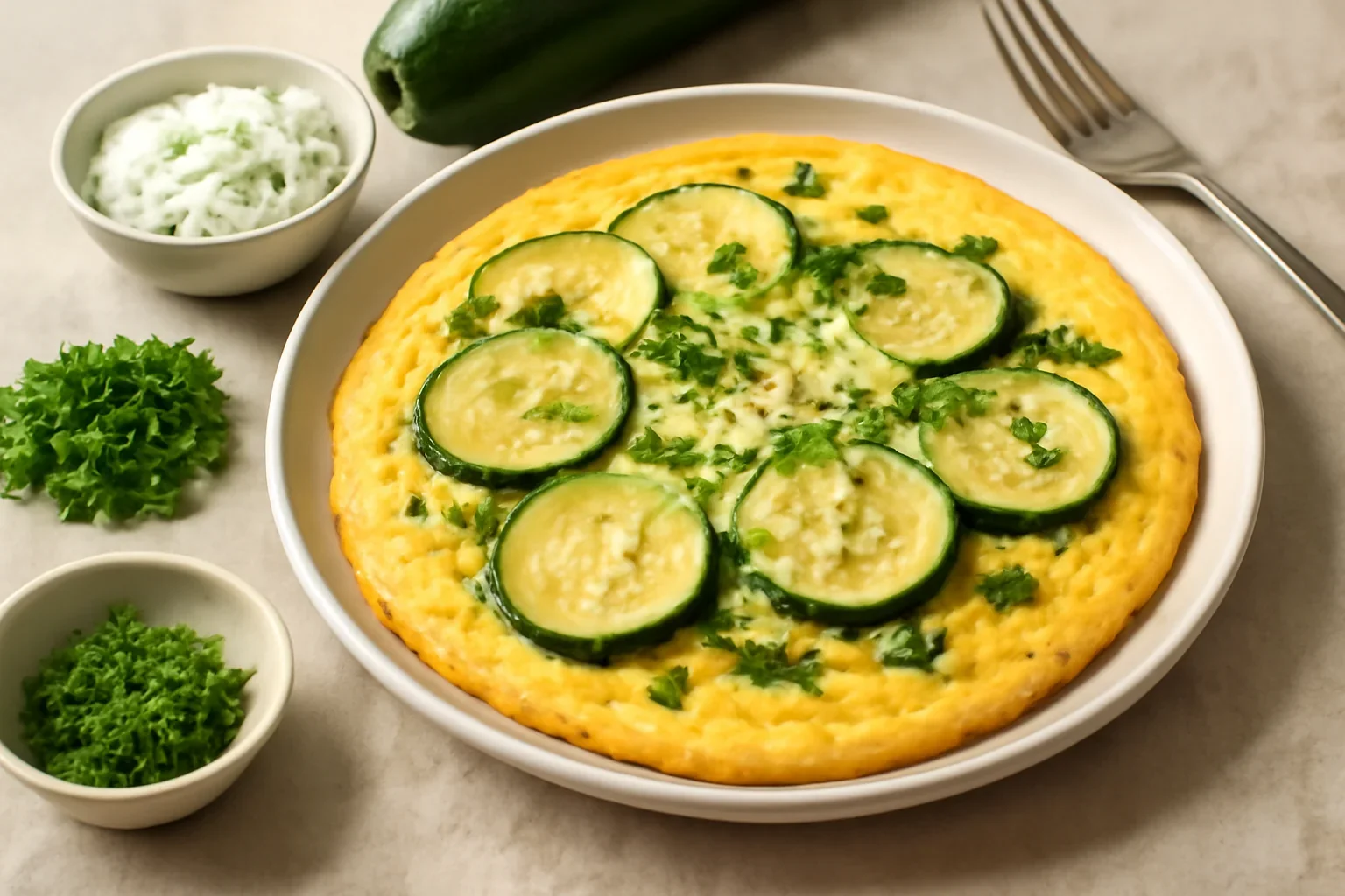 Omletă cu zucchini – mic dejun de week-end