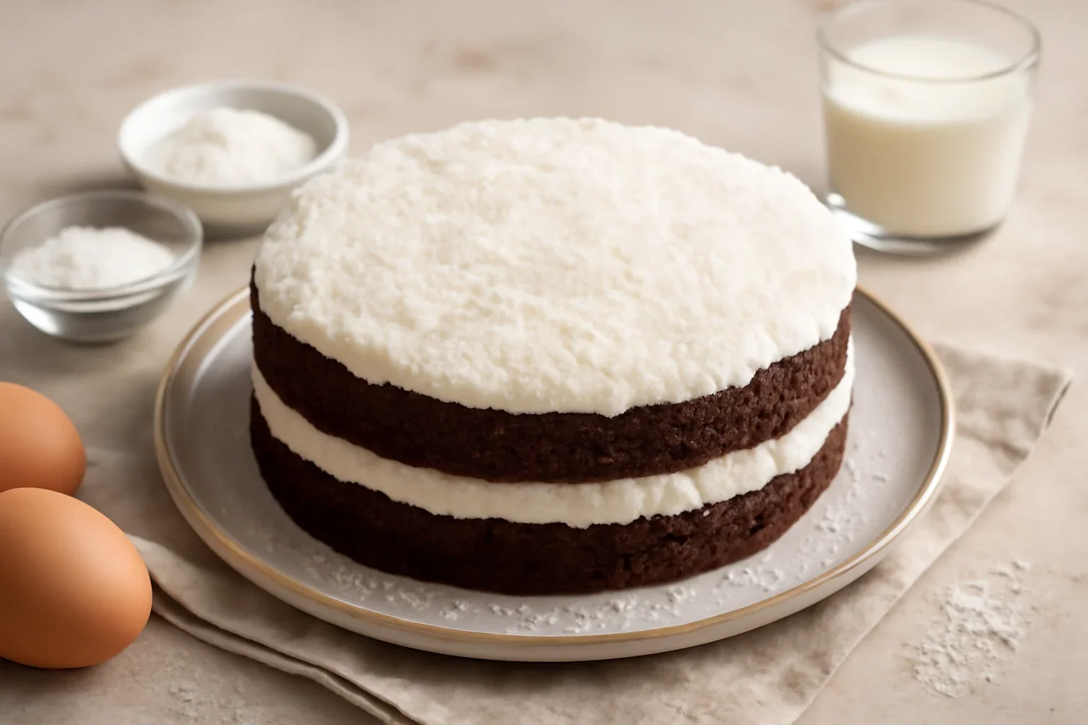 Tort cu crema de cocos
