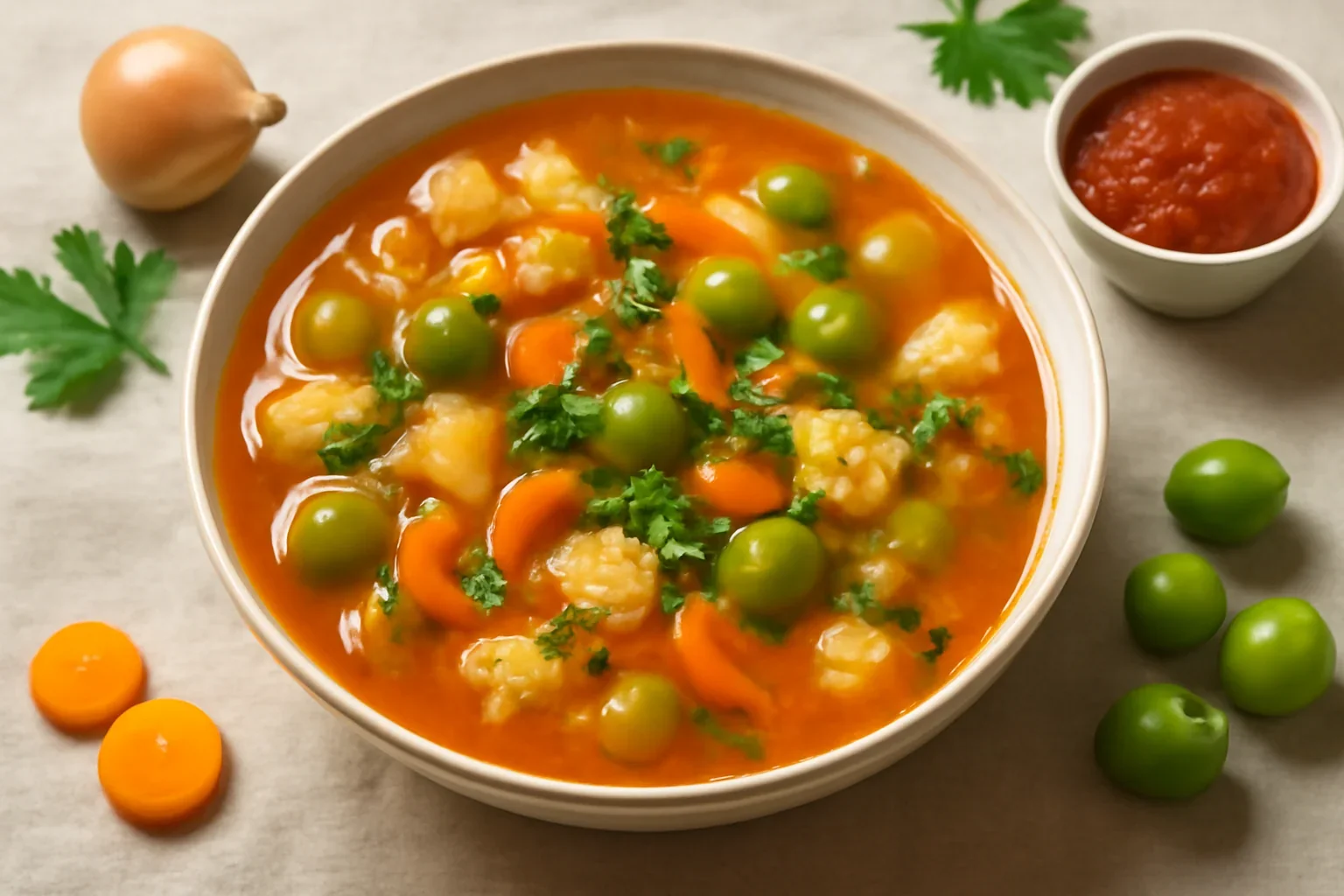 Ciorbă de legume acrită cu corcodușe