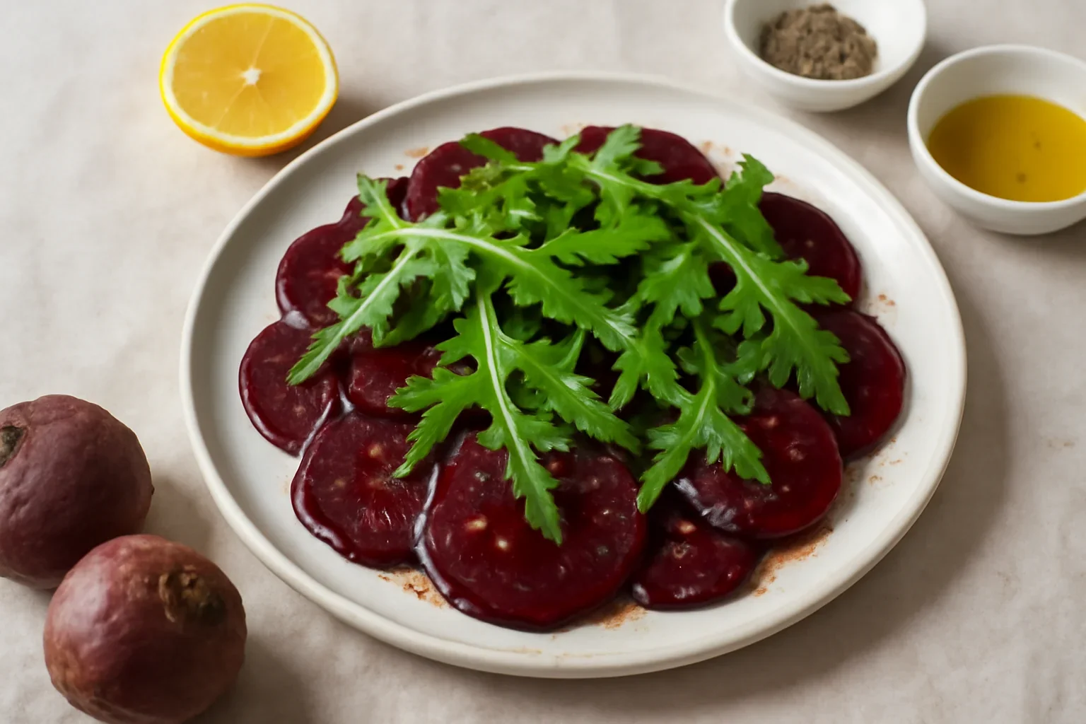 Carpaccio din sfeclă roșie