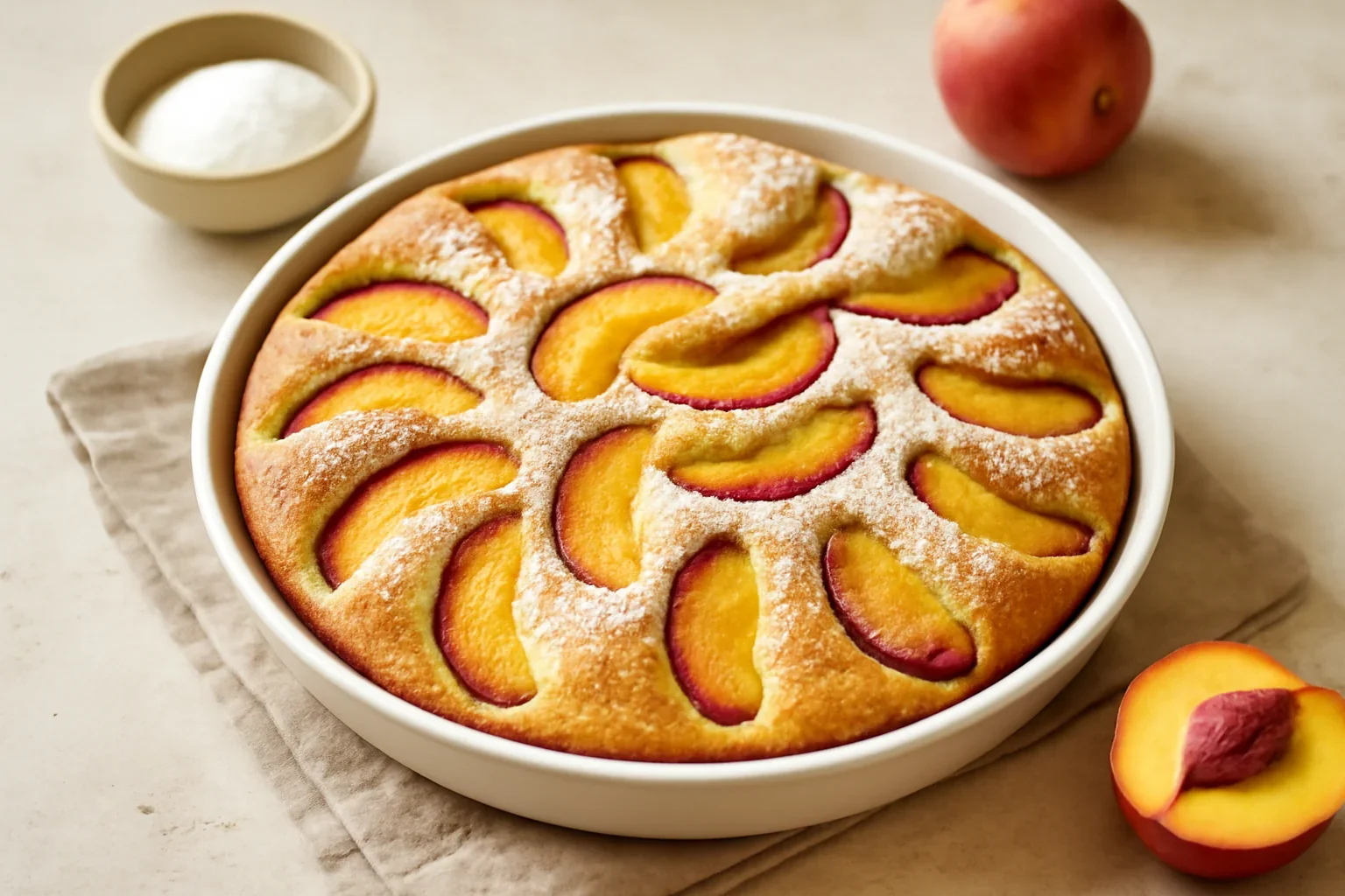 Prajitura cu nectarine