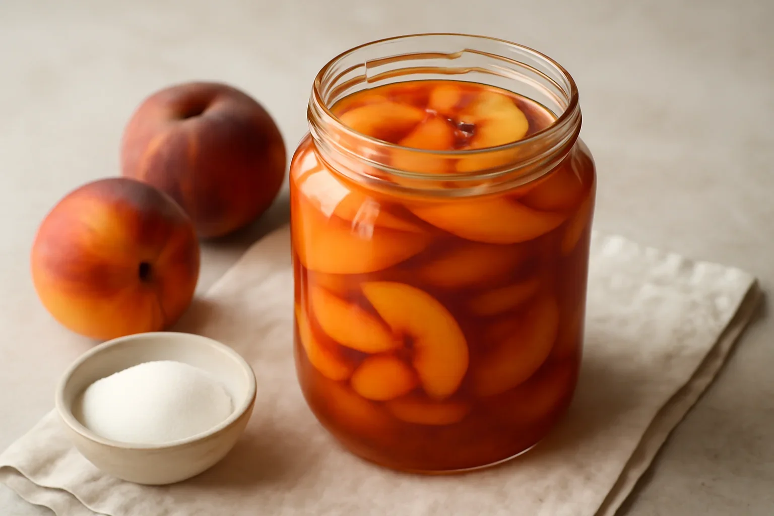 Compot de piersici sau nectarine reteta simpla
