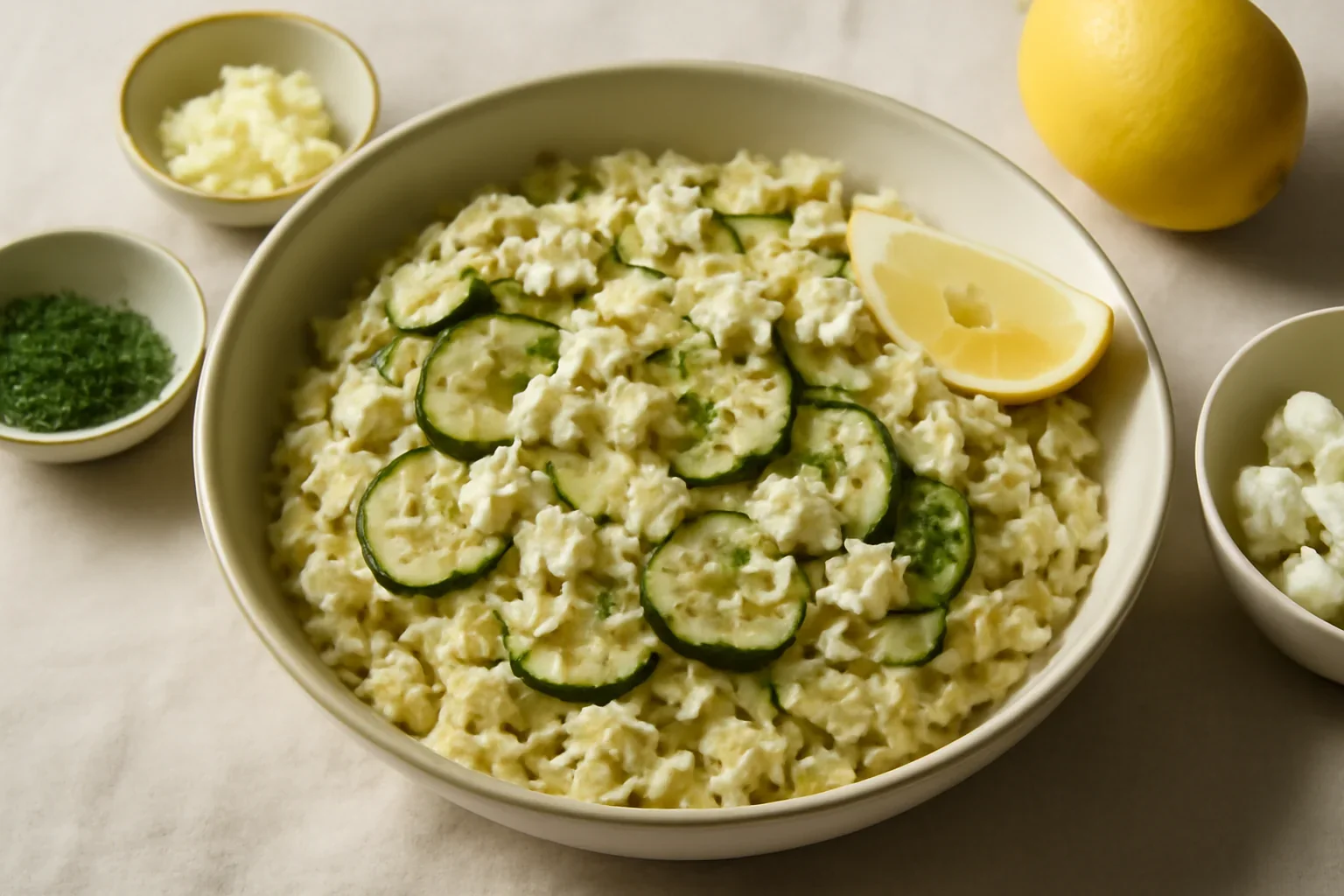 Orzo sau mini paste cu lămâie și feta
