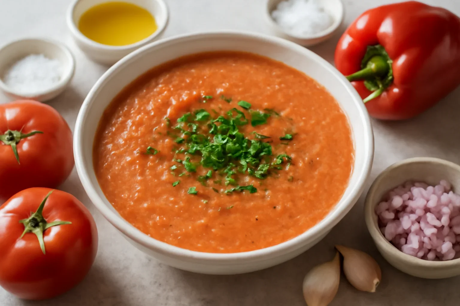 Gazpacho răcoritor de roșii