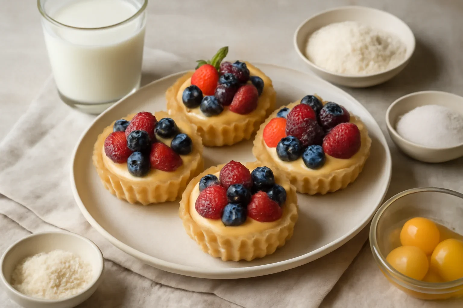 Mini tarte cu fructe – delicii de vară