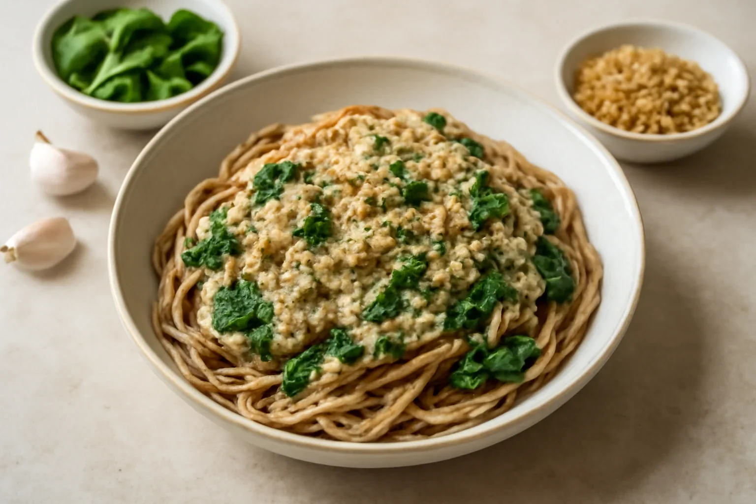 Spaghete cu sos de tofu
